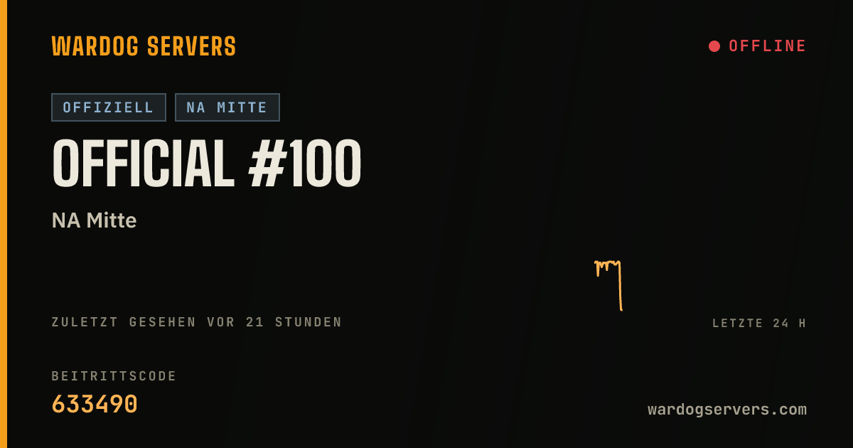 Live-Statusbanner für Official #100