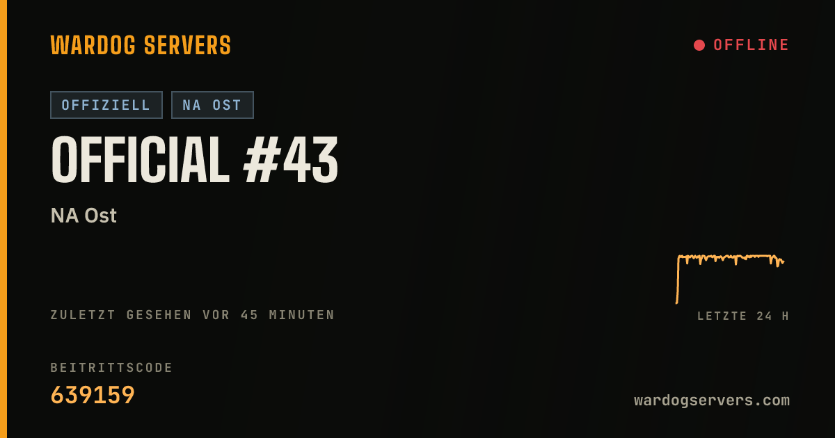 Live-Statusbanner für Official #43