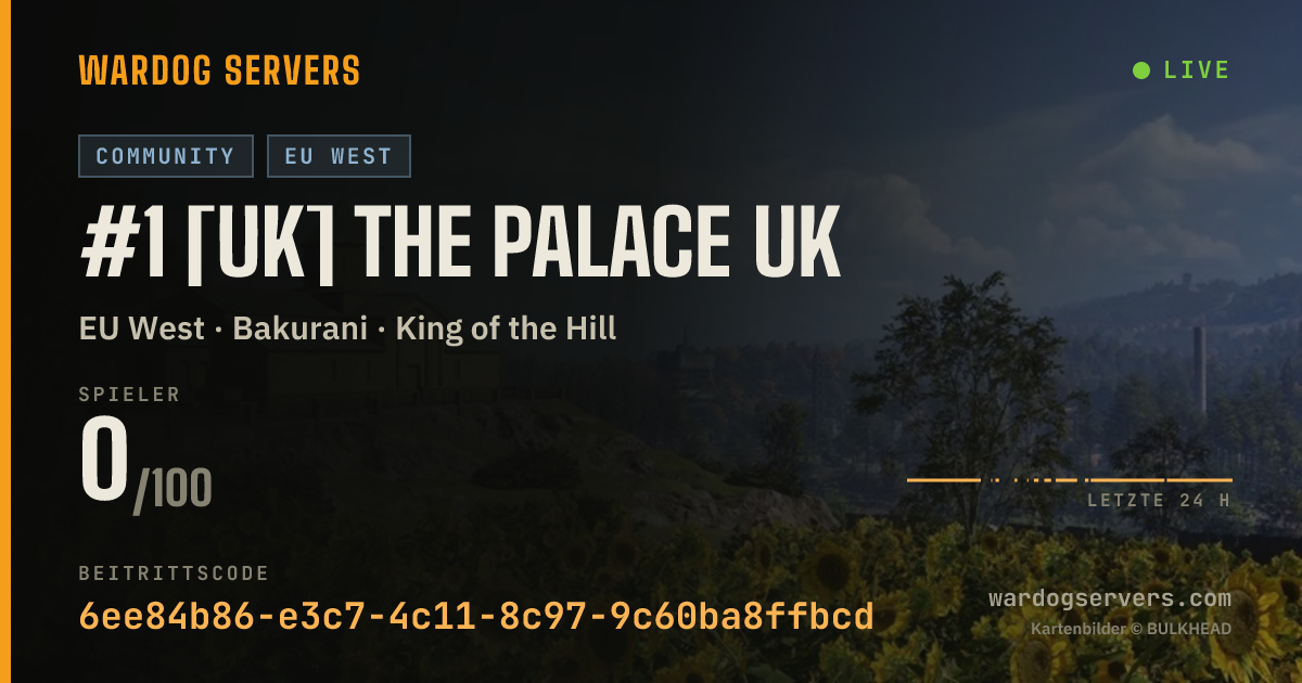 Live-Statusbanner für #1 [UK] The Palace UK