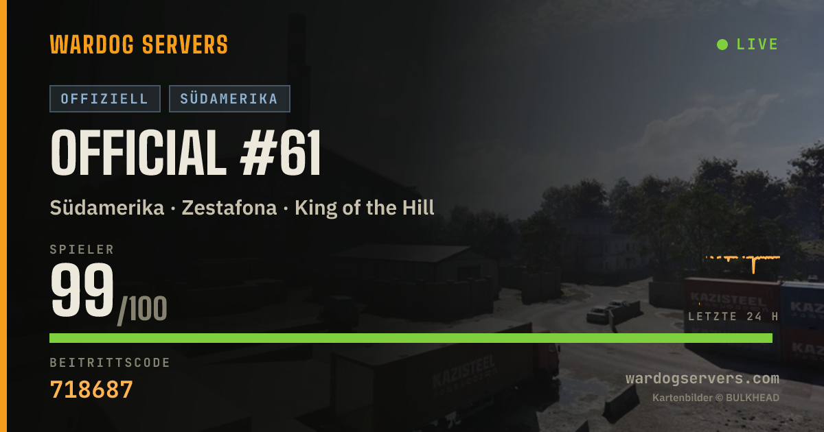 Live-Statusbanner für Official #61