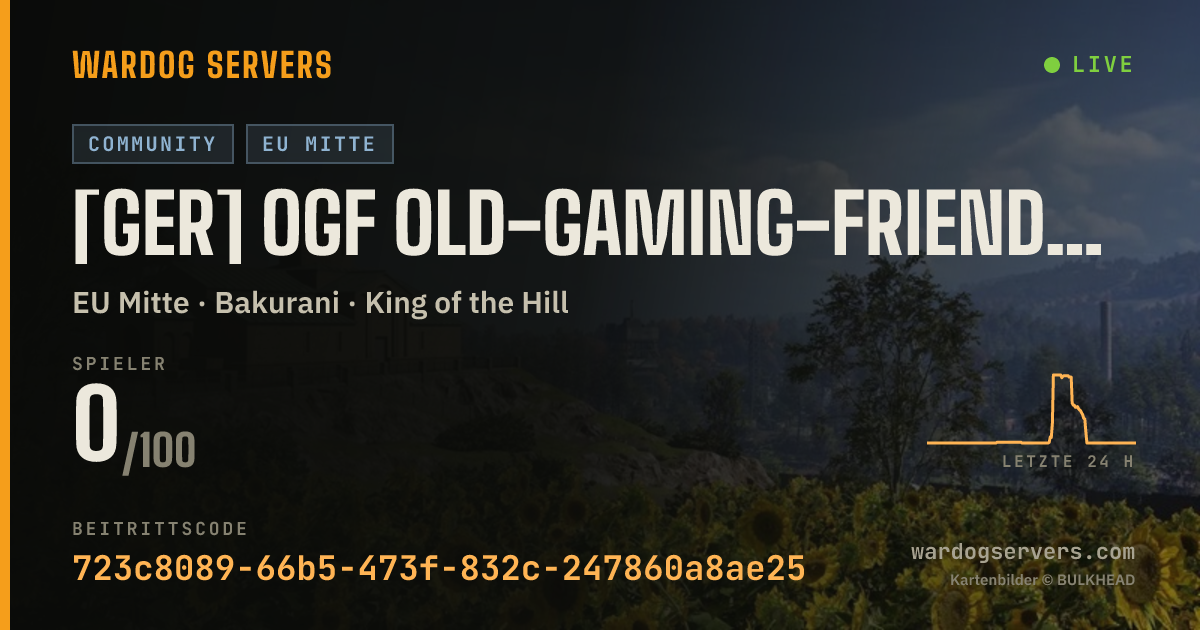 Live-Statusbanner für [GER] OGF Old-Gaming-Friends Wardogs #1
