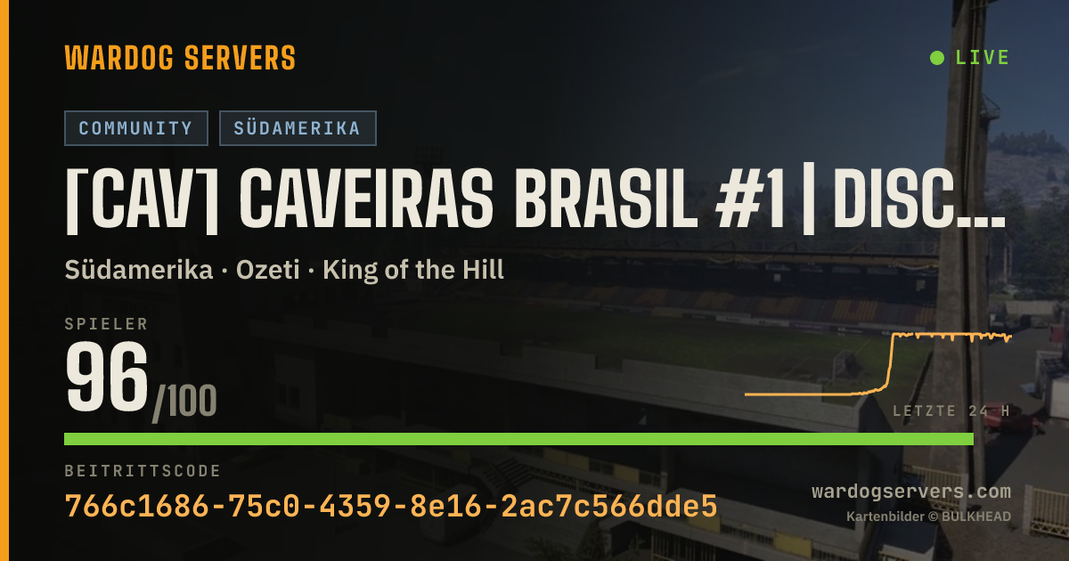 Live-Statusbanner für [CAV] CAVEIRAS BRASIL #1 | discord.gg/caveiras