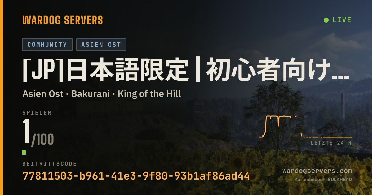 Live-Statusbanner für [JP]日本語限定 | 初心者向けLv制限 | せきにゃん鯖