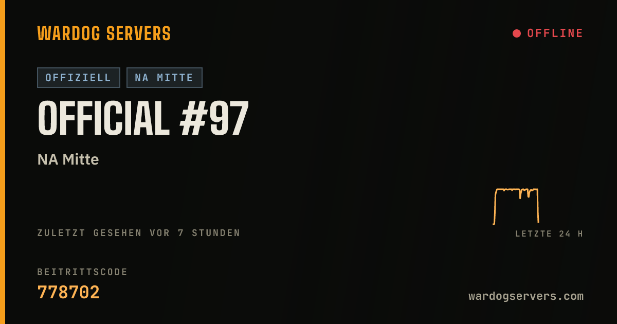 Live-Statusbanner für Official #97