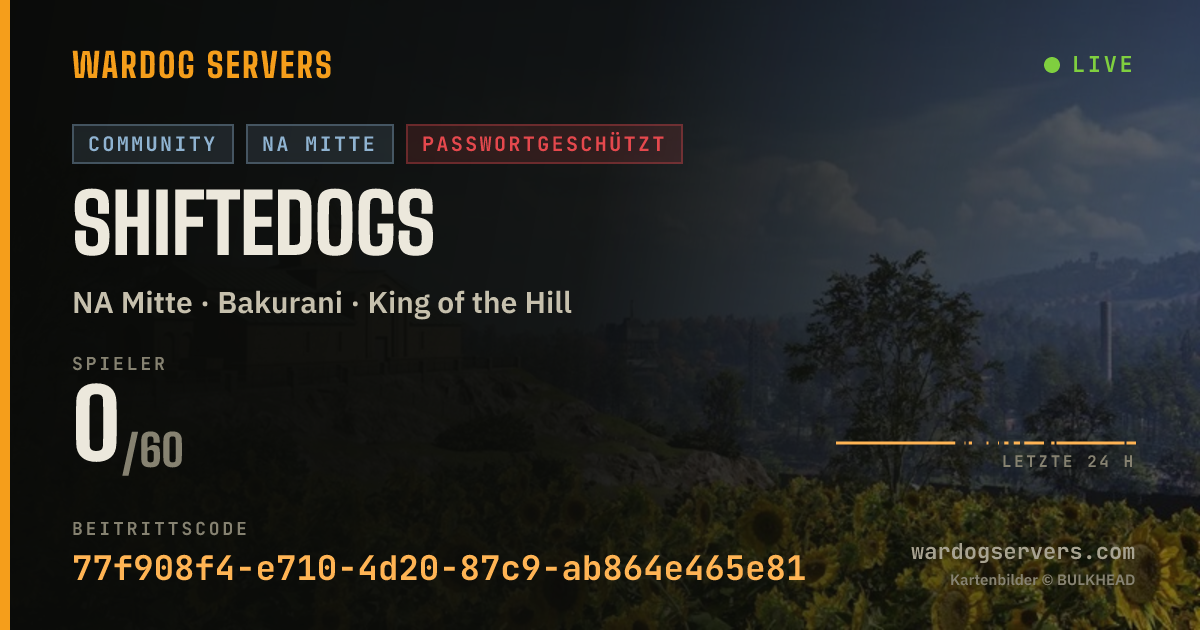 Live-Statusbanner für shiftedogs