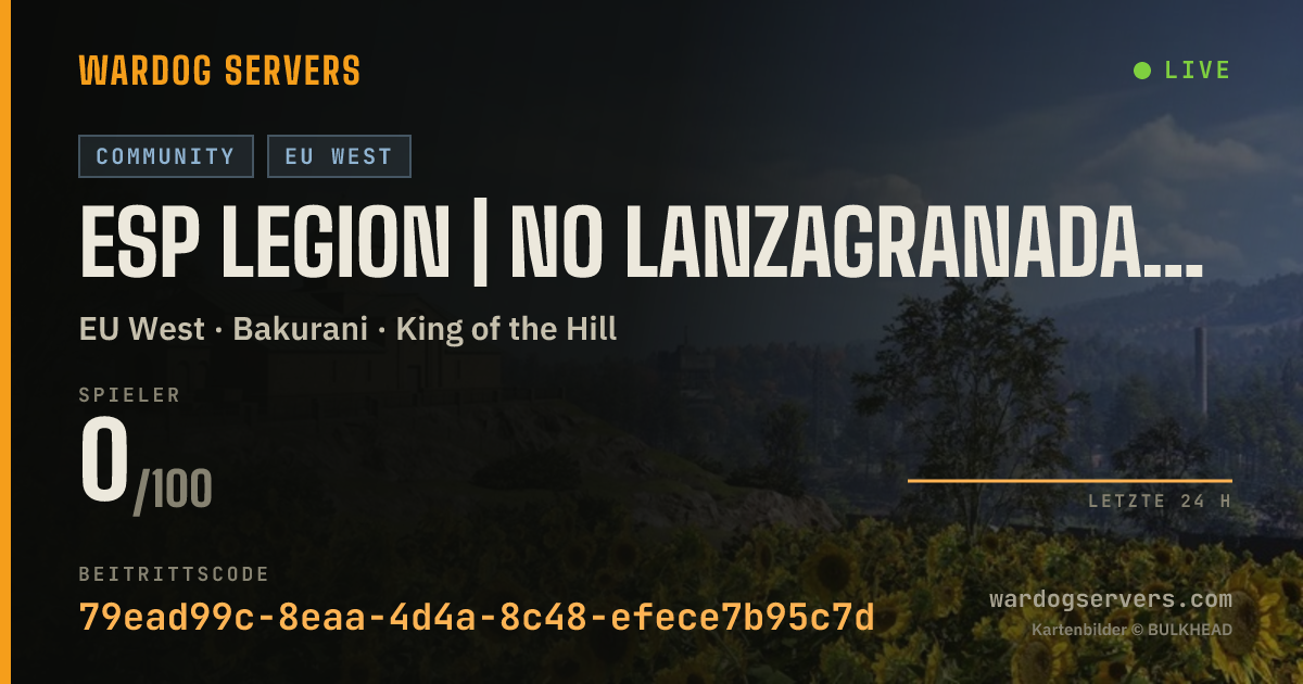 Live-Statusbanner für ESP LEGION | NO LANZAGRANADAS | NO THERMAL