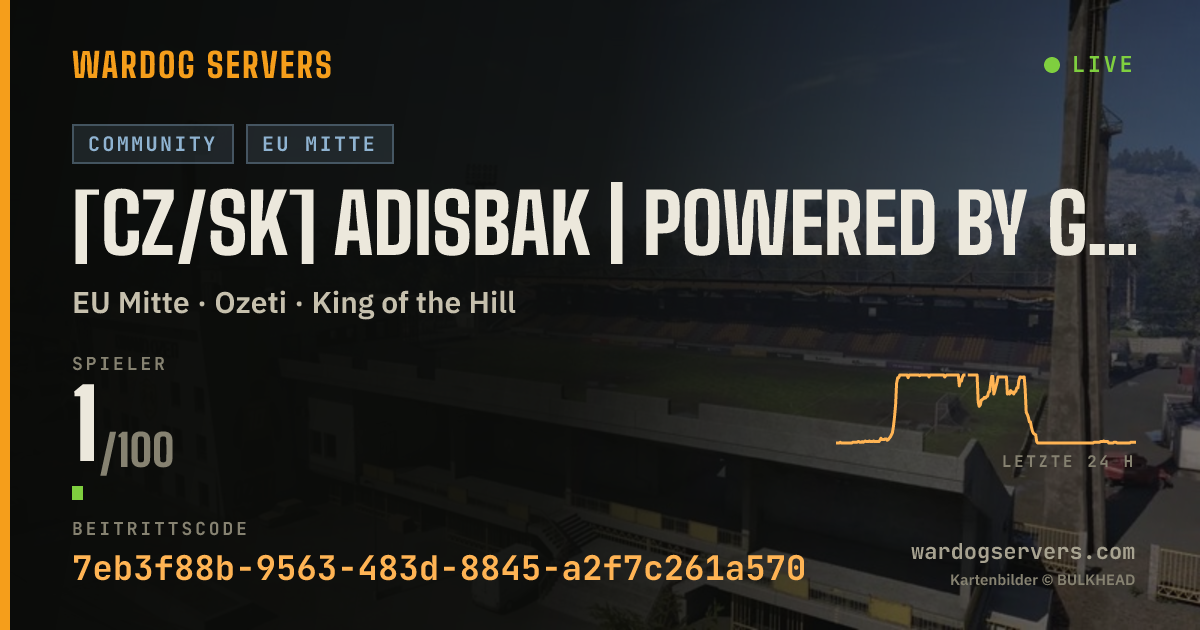 Live-Statusbanner für [CZ/SK] ADISBAK | Powered by Godlike
