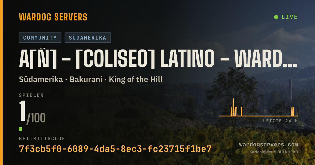 Live-Statusbanner für A[Ñ] - [COLISEO] Latino - WarDogs [ARGENTINA]