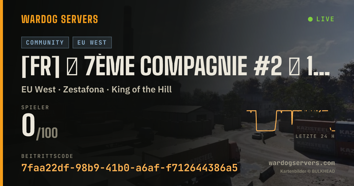Live-Statusbanner für [FR] ★ 7ème Compagnie #2 ★ 100% FR - discord.gg/7eCie