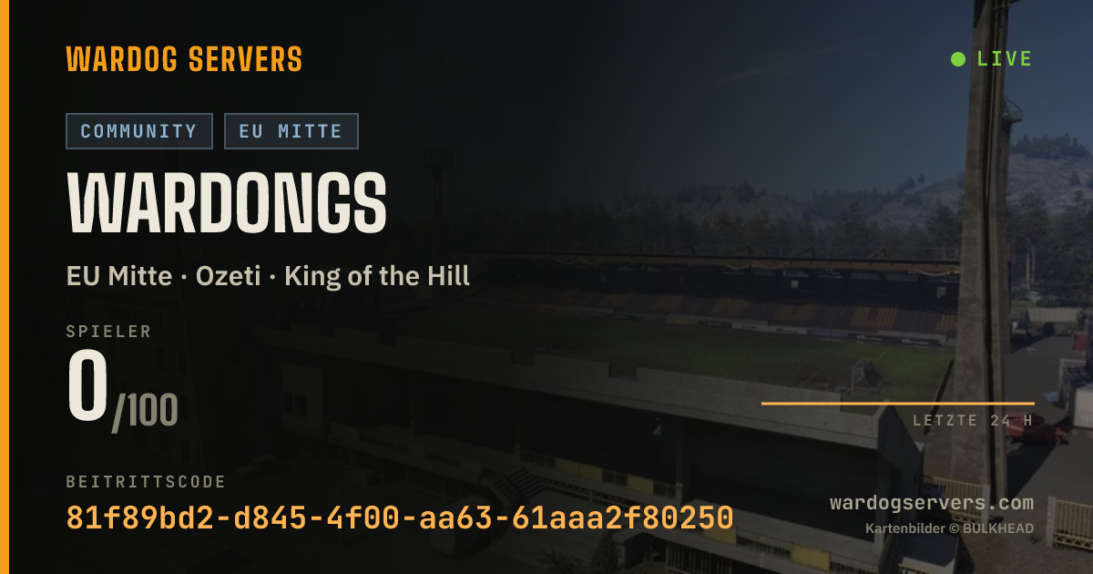 Live-Statusbanner für Wardongs