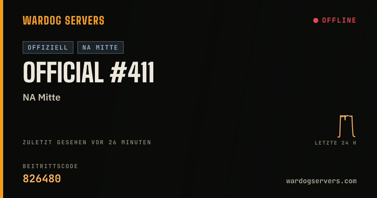 Live-Statusbanner für Official #411
