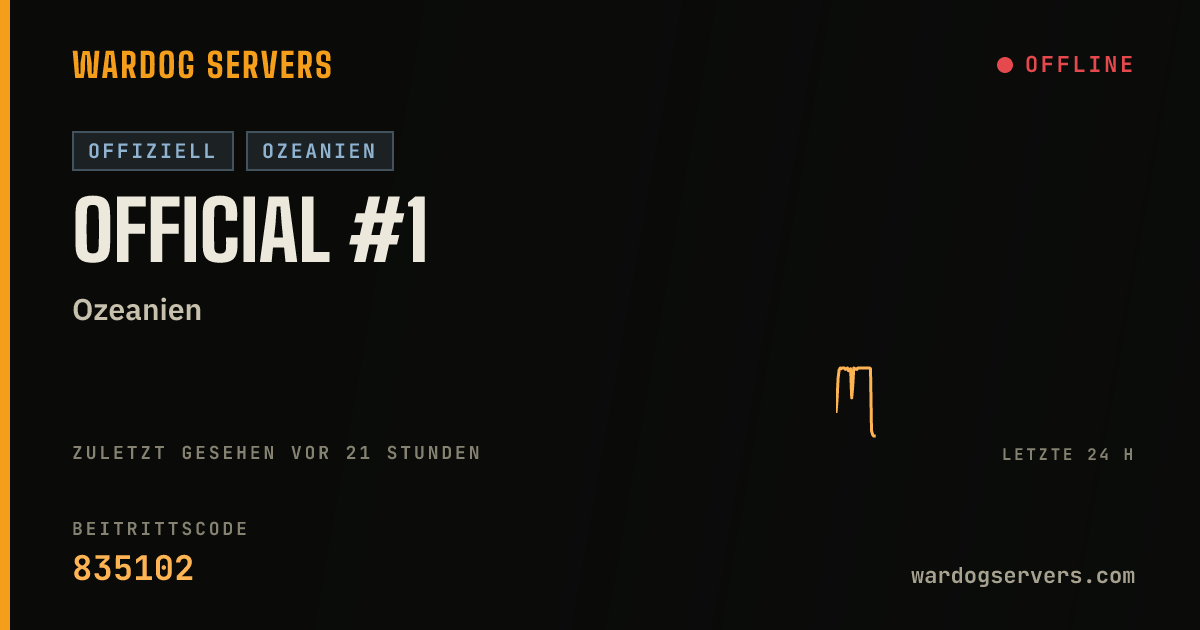 Live-Statusbanner für Official #1