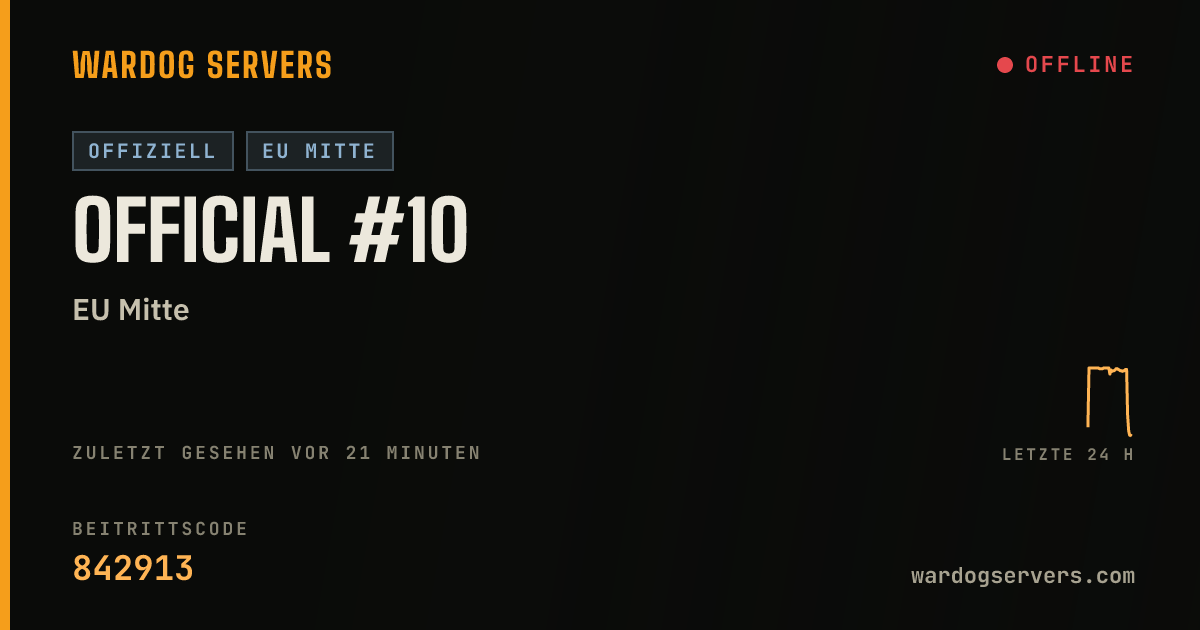 Live-Statusbanner für Official #10