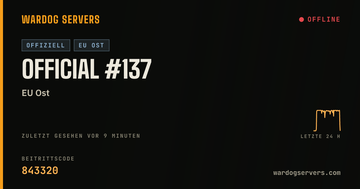 Live-Statusbanner für Official #137