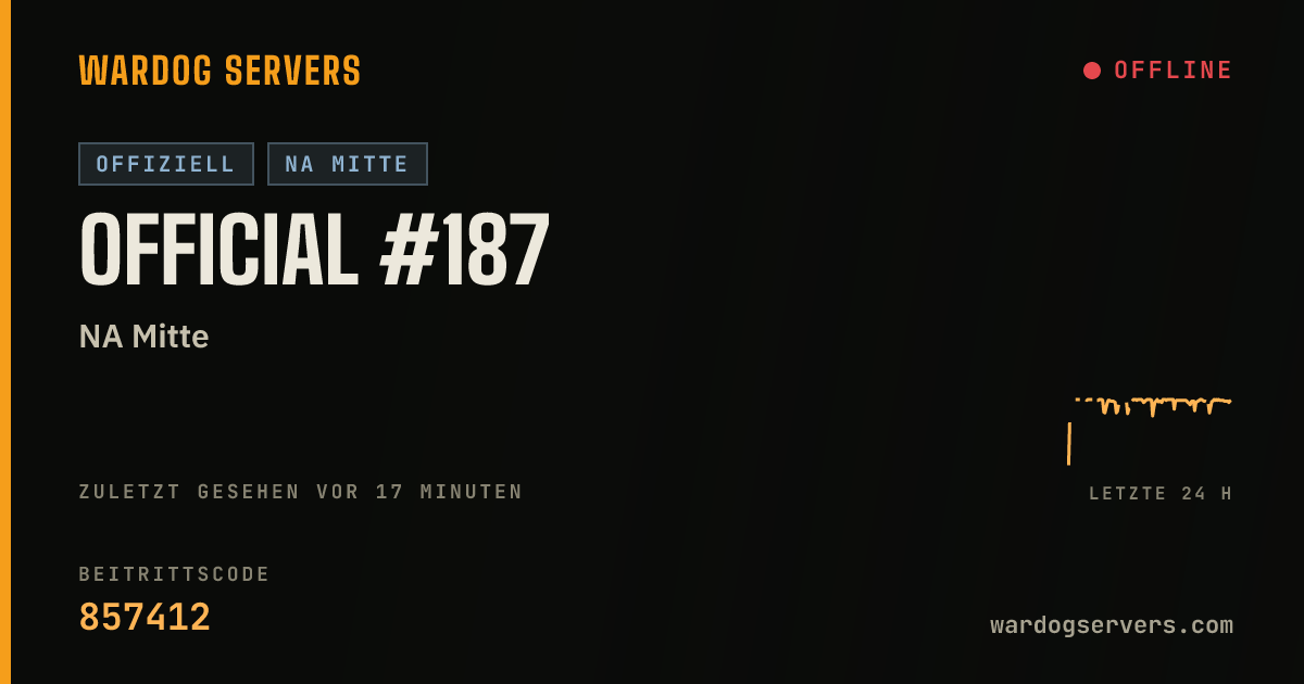Live-Statusbanner für Official #187