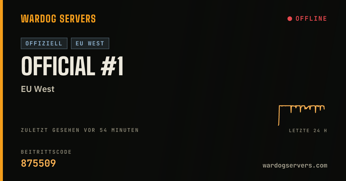 Live-Statusbanner für Official #1