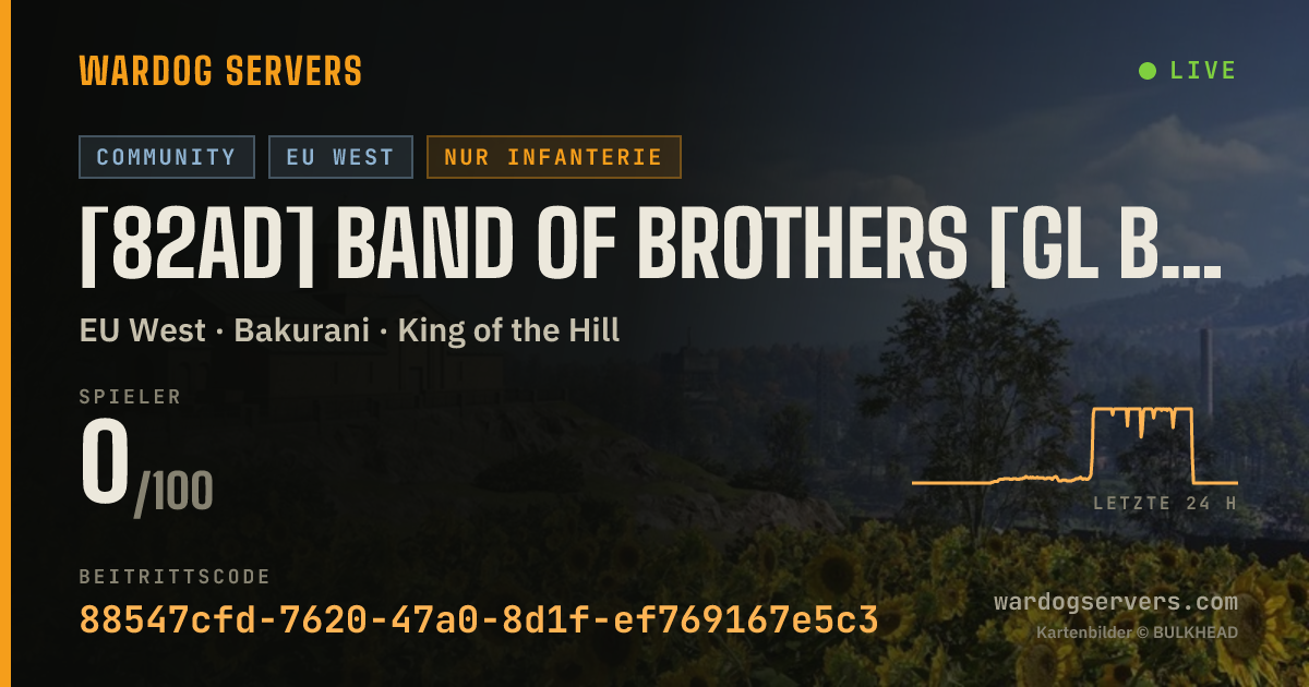 Live-Statusbanner für [82AD] Band Of Brothers [GL BANNED] - discord.gg/82nd