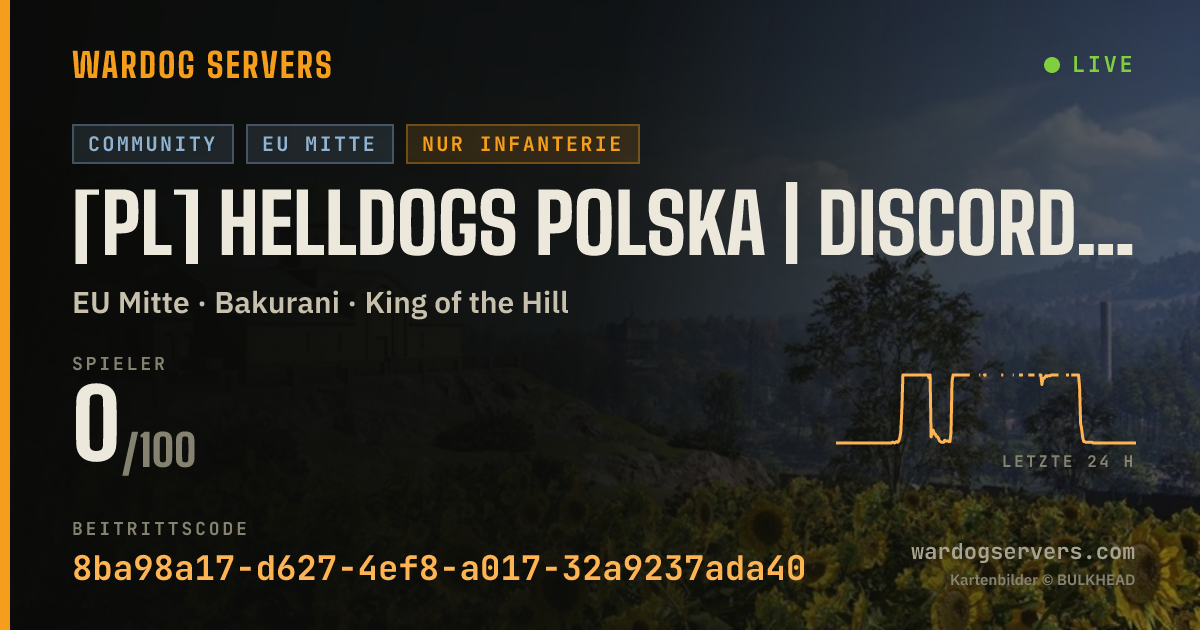 Live-Statusbanner für [PL] HELLDOGS POLSKA | discord.gg/ArJF2C9rtW