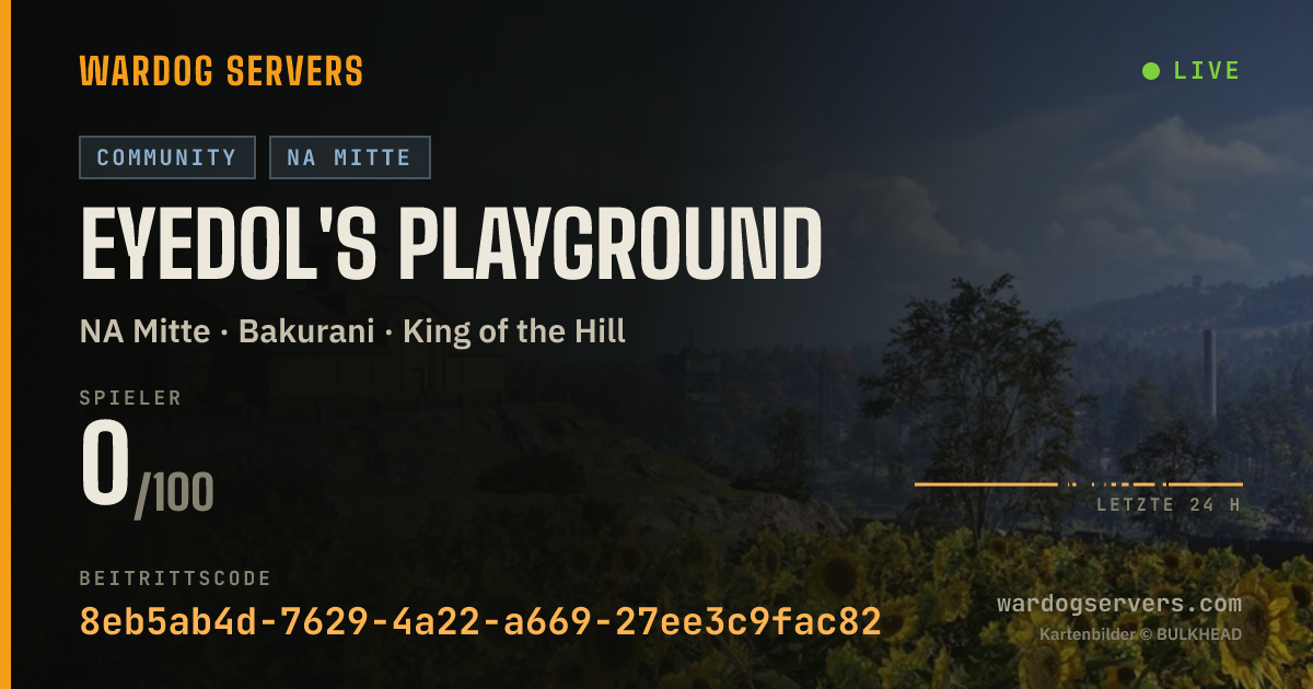 Live-Statusbanner für Eyedol's Playground