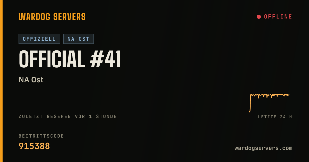 Live-Statusbanner für Official #41