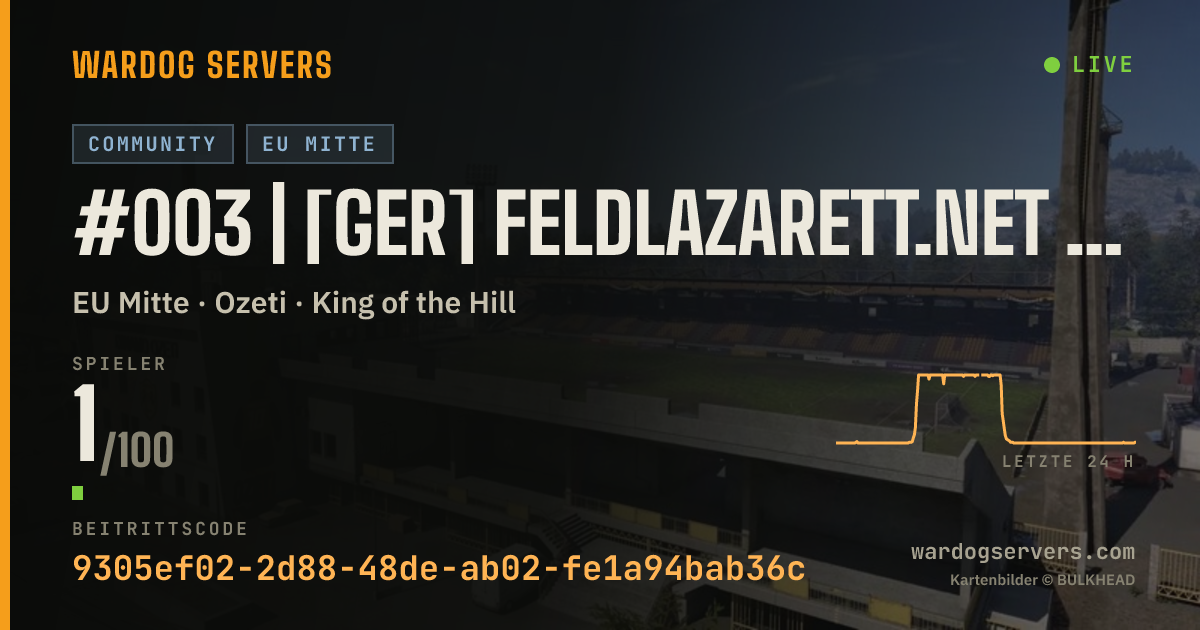 Live-Statusbanner für #003 | [GER] Feldlazarett.net | 0-0-0