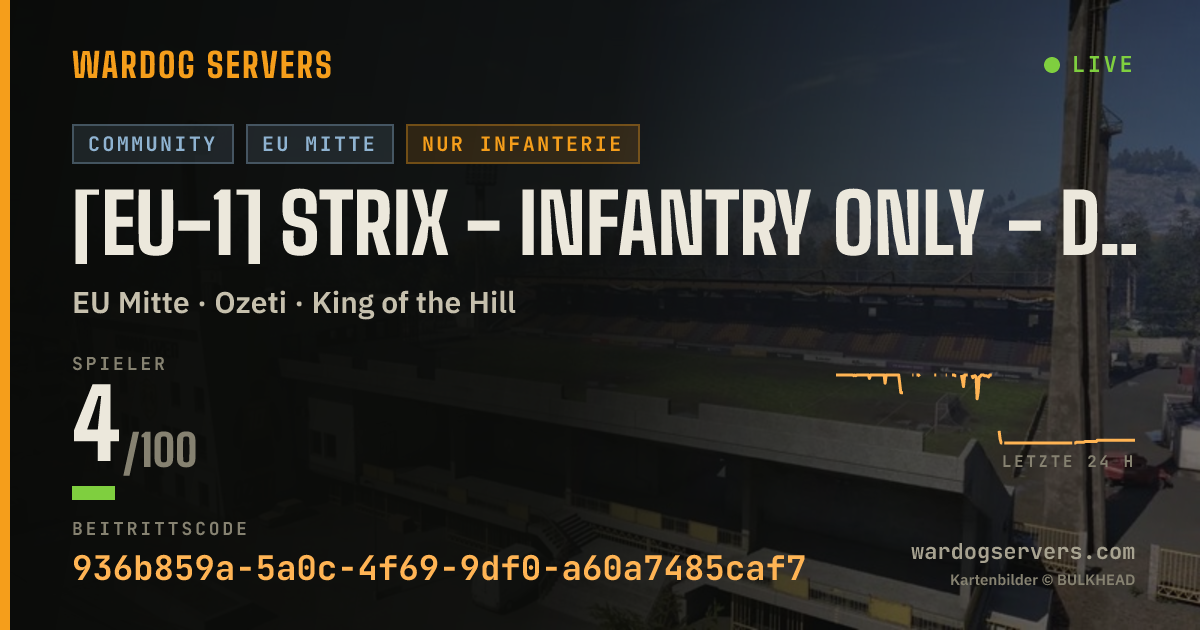 Live-Statusbanner für [EU-1] Strix - Infantry Only - discord.gg/strixgg