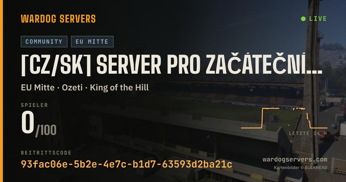 Live-Statusbanner für [CZ/SK] SERVER PRO ZAČÁTEČNÍKY | MAX LVL 30