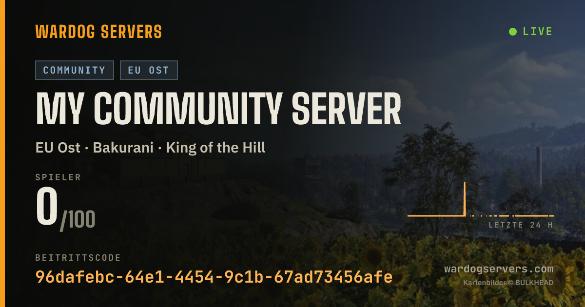 Live-Statusbanner für My Community Server