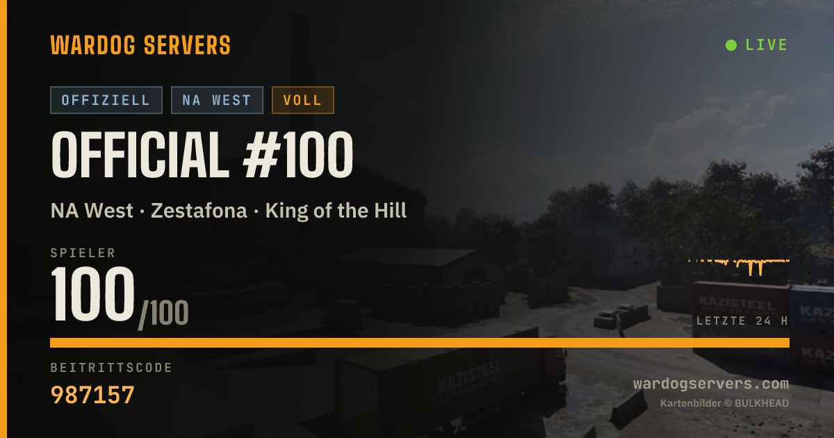 Live-Statusbanner für Official #100