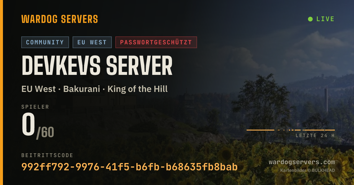 Live-Statusbanner für Devkevs Server