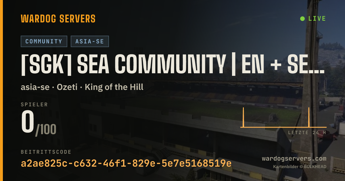Live-Statusbanner für [SGK] SEA Community | EN + SEA Languages | dsc.gg/sgkwardogs