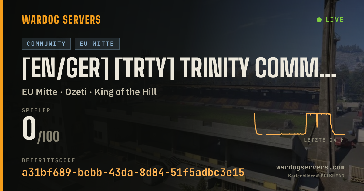 Live-Statusbanner für [EN/GER] [TRTY] Trinity Community #1 | trinity-wardogs.de