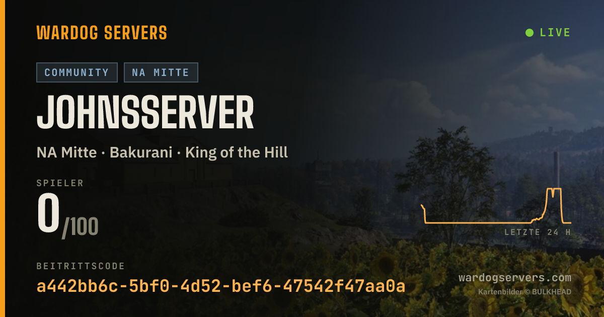 Live-Statusbanner für JohnsServer