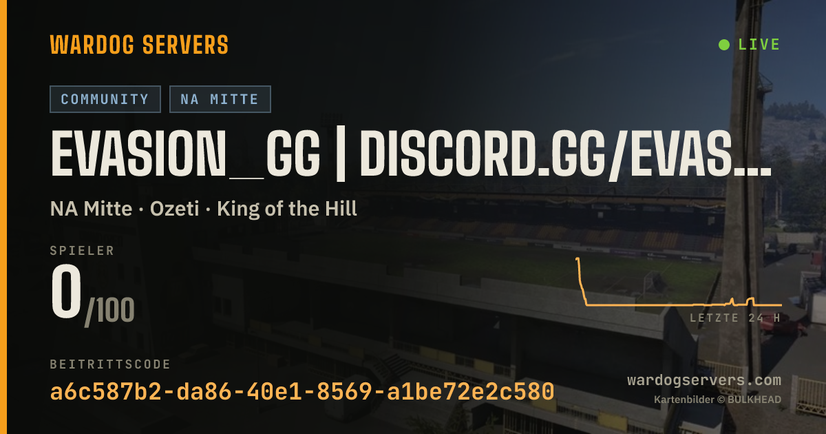 Live-Statusbanner für EVASION_GG | Discord.gg/Evasion
