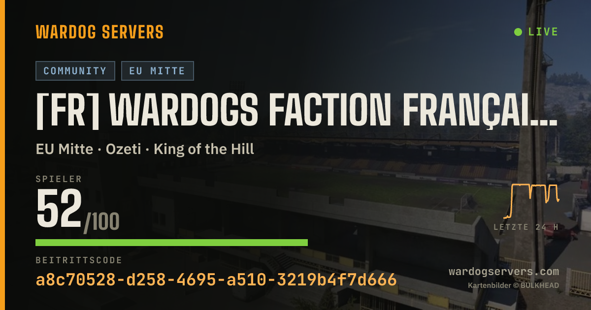 Live-Statusbanner für [FR] Wardogs Faction Française