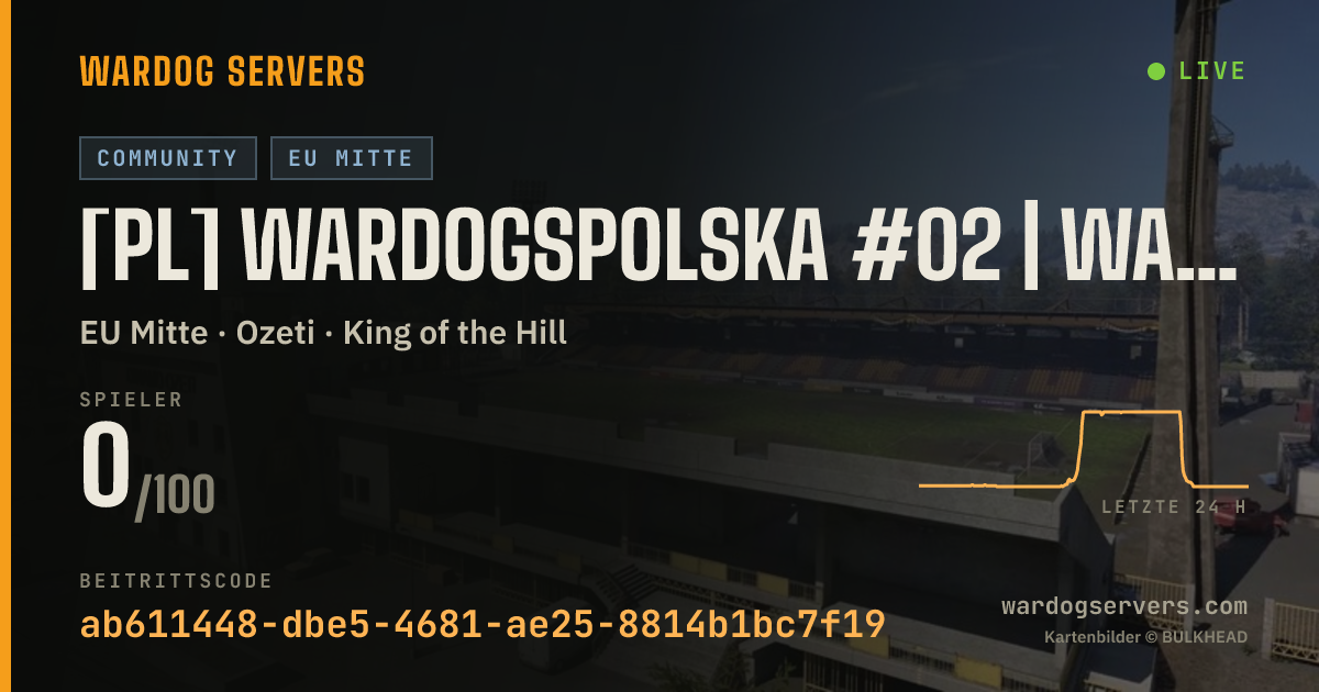 Live-Statusbanner für [PL] WardogsPolska #02 | WARDOGSZONE.PL | RANKING