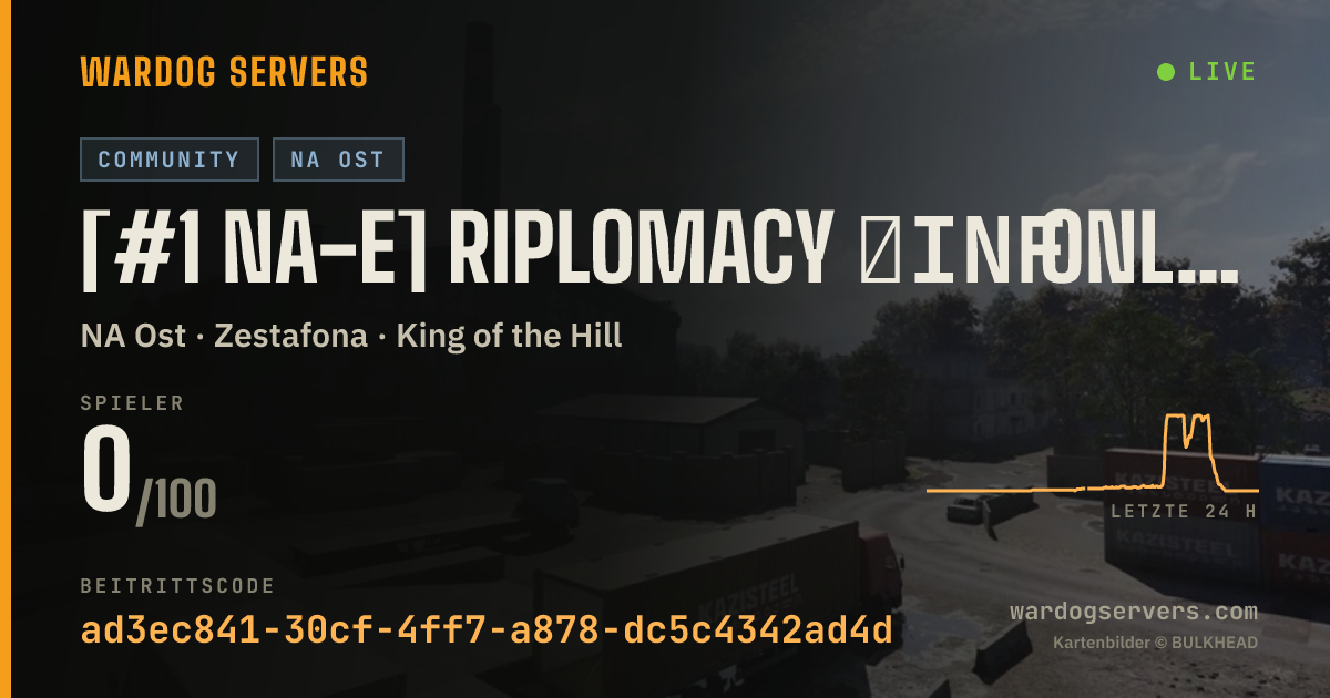 Live-Statusbanner für [#1 NA-E] RIPLOMACY 》INF ONLY 》HELP POPULATE FOR FREE QUEUE SKIP
