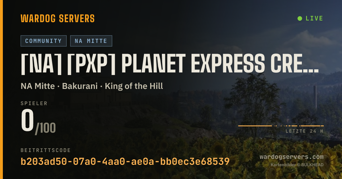 Live-Statusbanner für [NA] [PXP] PLANET EXPRESS CREW - DEATH BY SNU SNU