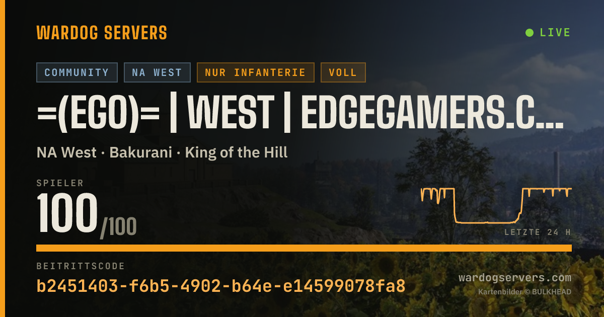 Live-Statusbanner für =(eGO)= | WEST | EdgeGamers.com