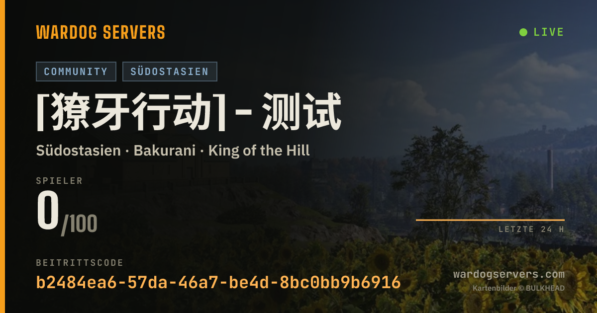 Live-Statusbanner für [獠牙行动] - 测试