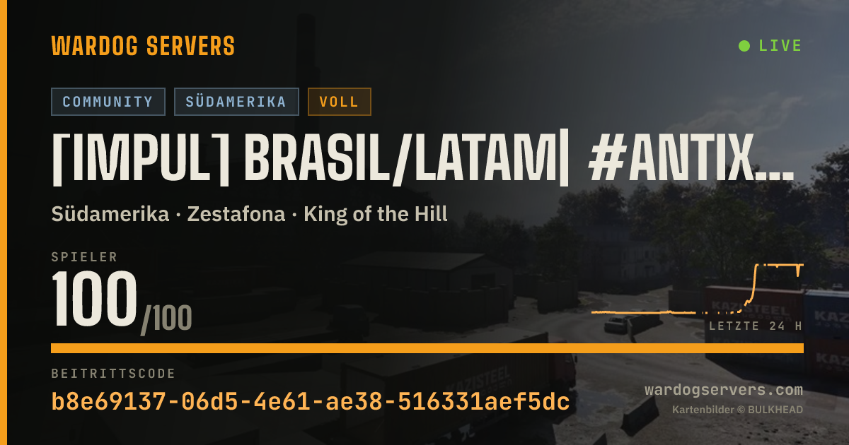 Live-Statusbanner für >> [IMPUL] BRASIL | #ANTIXITER ON | RECRUTANDO impul.dev <<