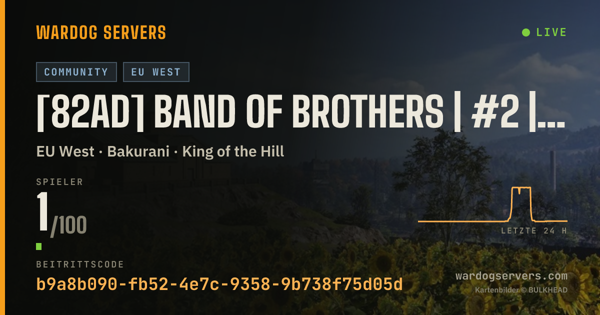 Live-Statusbanner für [82AD] Band of Brothers | #2 | discord.gg/82nd