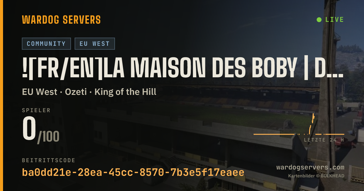 Live-Statusbanner für ![FR/EN]La Maison des Boby | discord.gg/BOBY