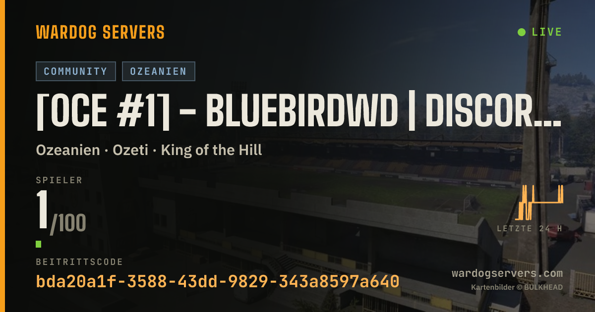 Live-Statusbanner für [0CE #1] - BlueBirdWD | discord.gg/bluebird