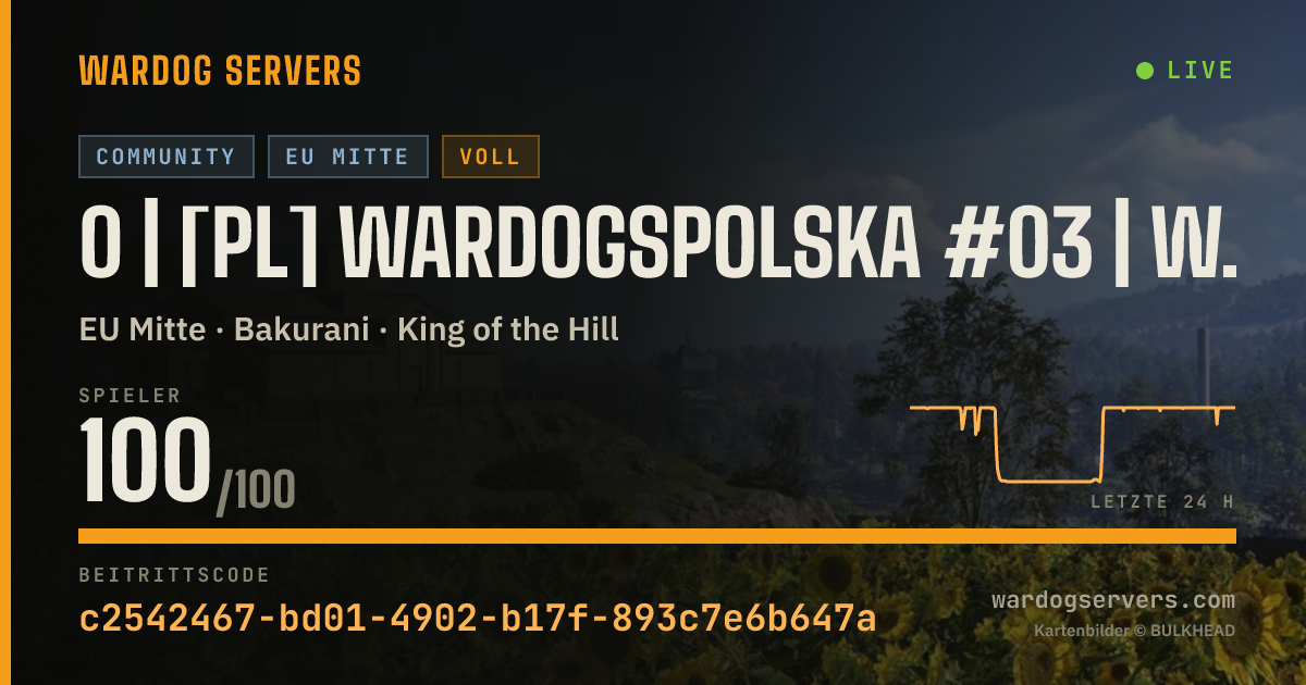 Live-Statusbanner für 0 | [PL] WardogsPolska #03 | WARDOGSZONE.PL | RANKING/STATY