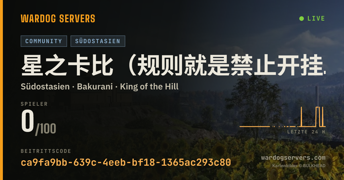 Live-Statusbanner für 星之卡比（规则就是禁止开挂，禁止在圈外打架，禁止断补给线、禁pzh、武直、榴弹鸟）
