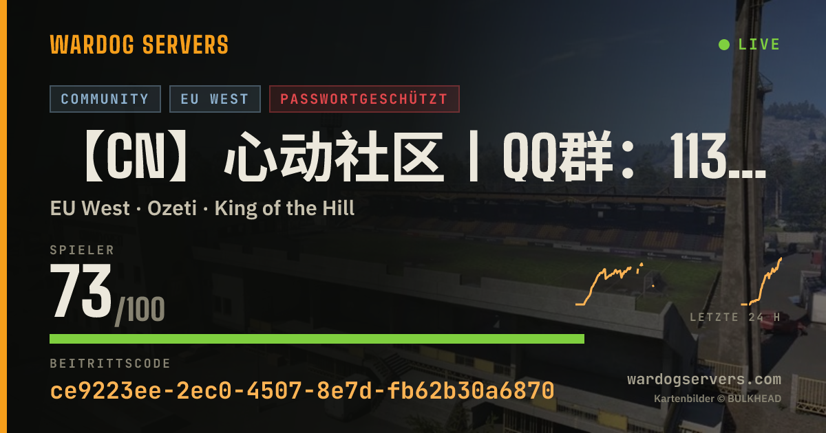 Live-Statusbanner für 【CN】心动社区丨QQ群：1130518576丨活动1服