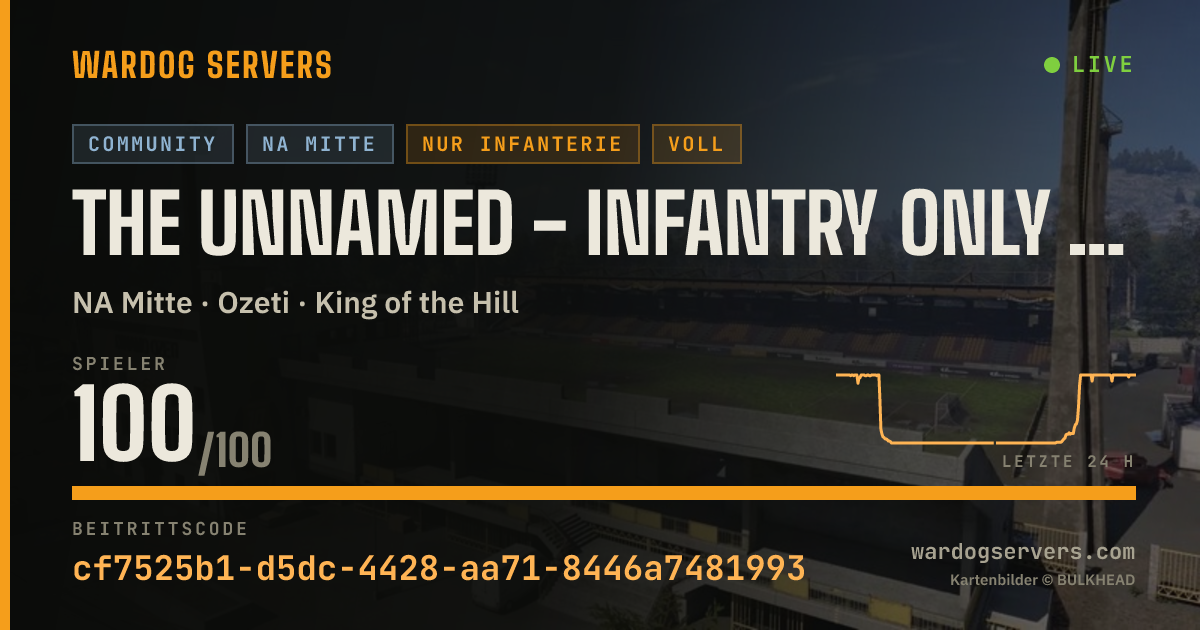 Live-Statusbanner für The Unnamed - Infantry Only - discord.gg/unnamedcorp