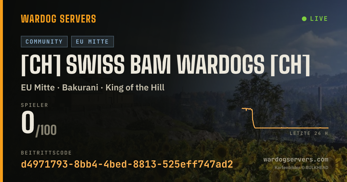 Live-Statusbanner für [CH] SWISS BAM WARDOGS [CH]