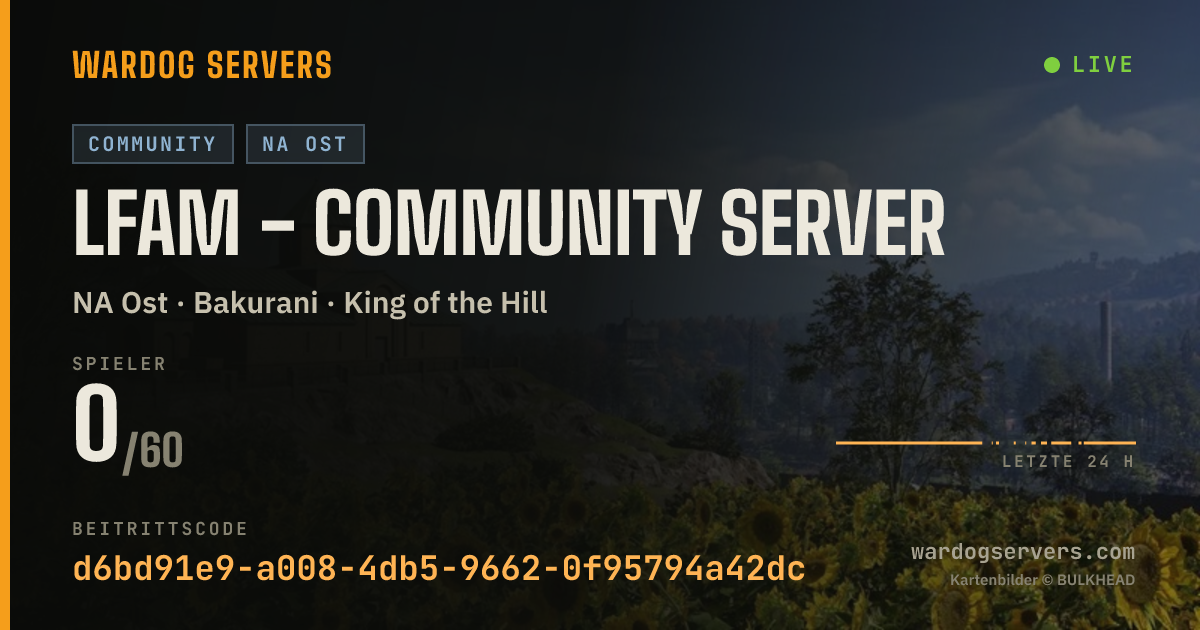 Live-Statusbanner für LFAM - Community Server